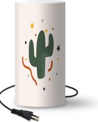 Lamp Cactus - Vetplant - Zomer - 54 cm hoog - Ø25 cm - Inclusief LED lamp