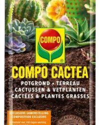 COMPO SANA Potgrond Cactussen & Vetplanten - incl. meststof met 100 dagen lange werking - voor een goede inworteling - zak 5L