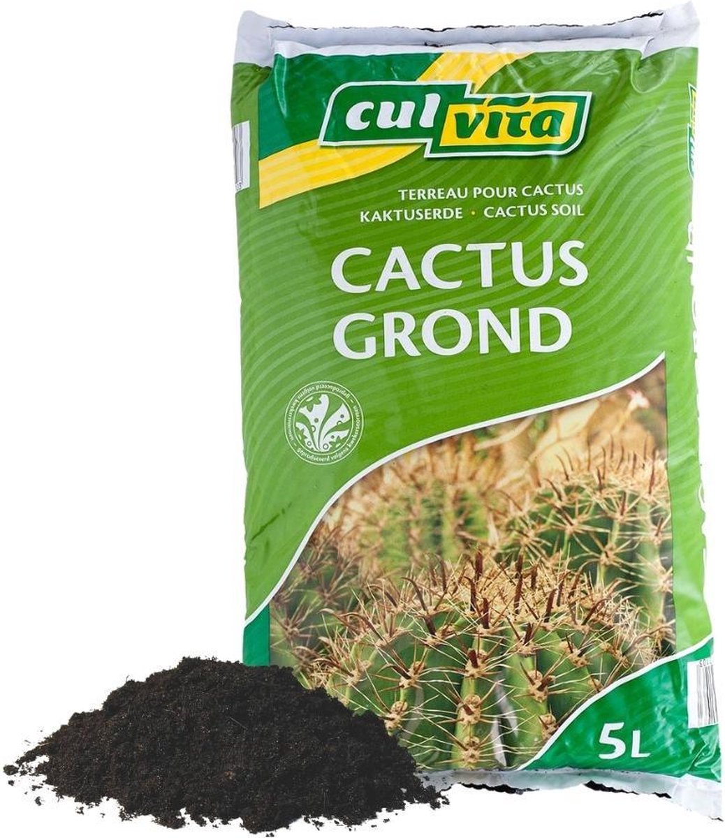 MaatShopXL | Culvita - Cactusgrond 5 Liter - Potgrond Geschikt Voor Cactus En Vetplanten